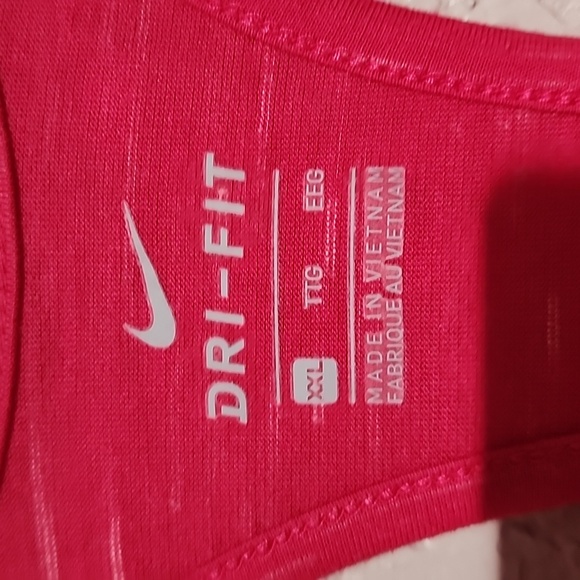Tank top, Nike Dri-Fit, TIG EEG, Pinkish/Reddish, Size XXL - Picture 3 of 10
